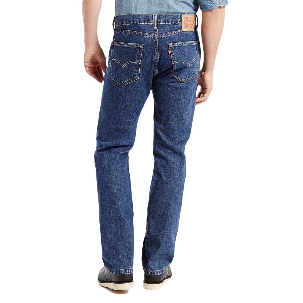LEVIS • 505 Straight Fit Jeans W33 L30 Dark Stonewash - Picture 2 of 15